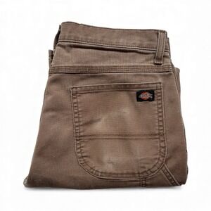 Dickies Men's Flex Carpenter Pants Jeans 32x31 Regular Brown Worn Spots - 1173
